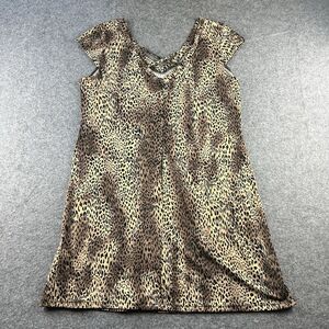 Soho Apparel LTD Women's Dress Size‎ PL Animal PrintSleeveless Leopard